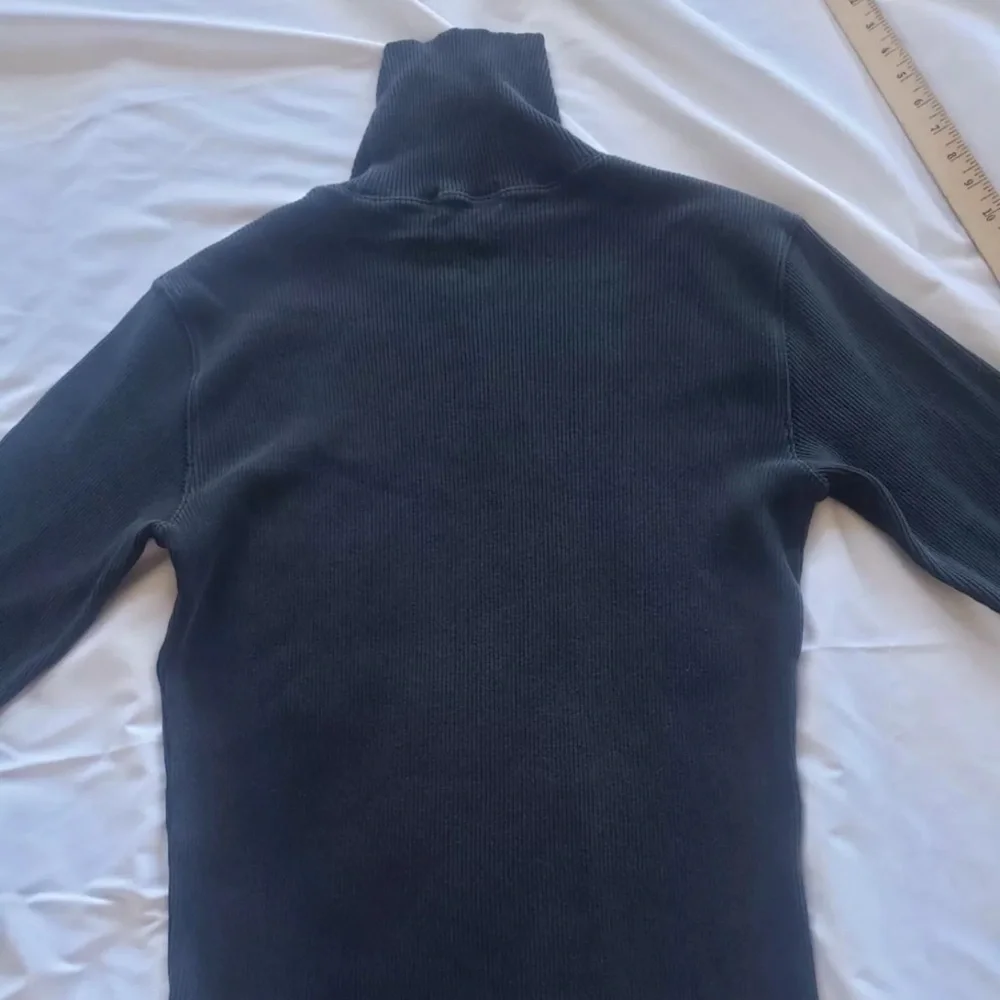 RRL Double RL Ralph Lauren Thermal Waffle Knit Turtle Neck Sweater Mens Large L - Picture 3 of 15